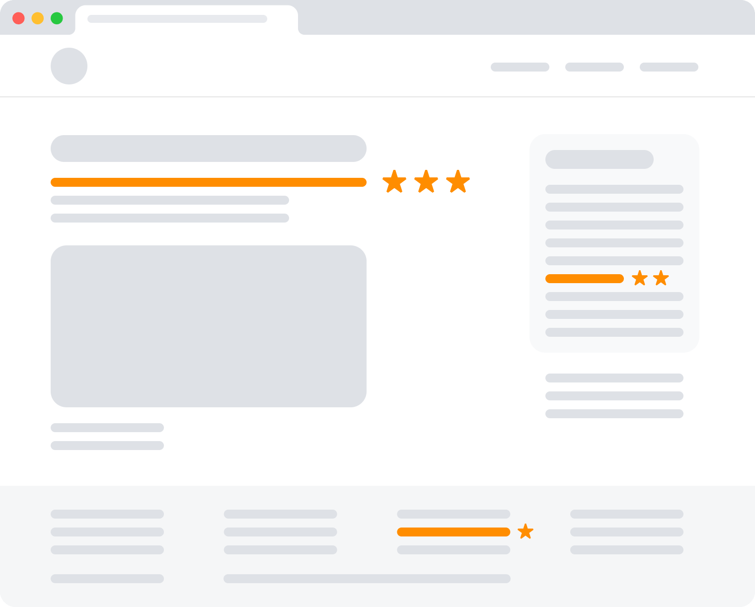 Diagram showing how link placement affects authority transfer